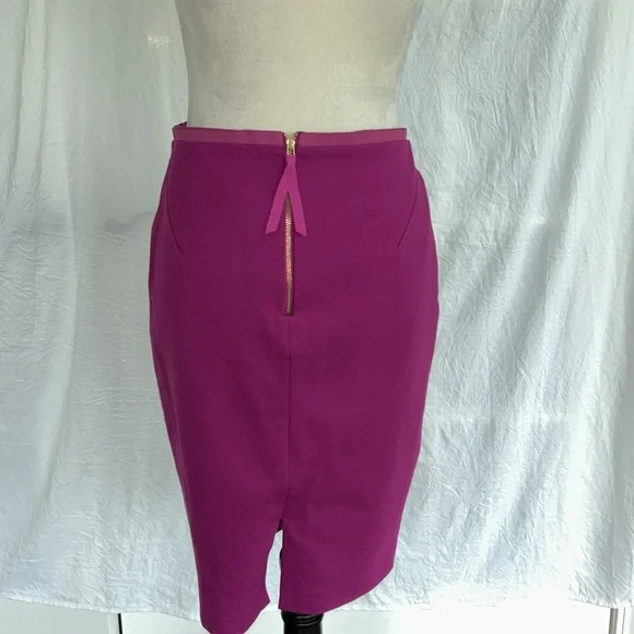 Boden: Pink/Magenta Pencil Skirt: US8P/UK12P - Picture 4 of 9